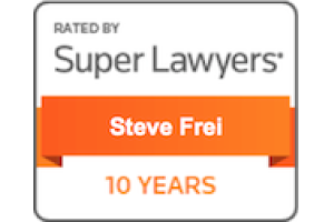 Super Lawyers Steve Frei - Badge